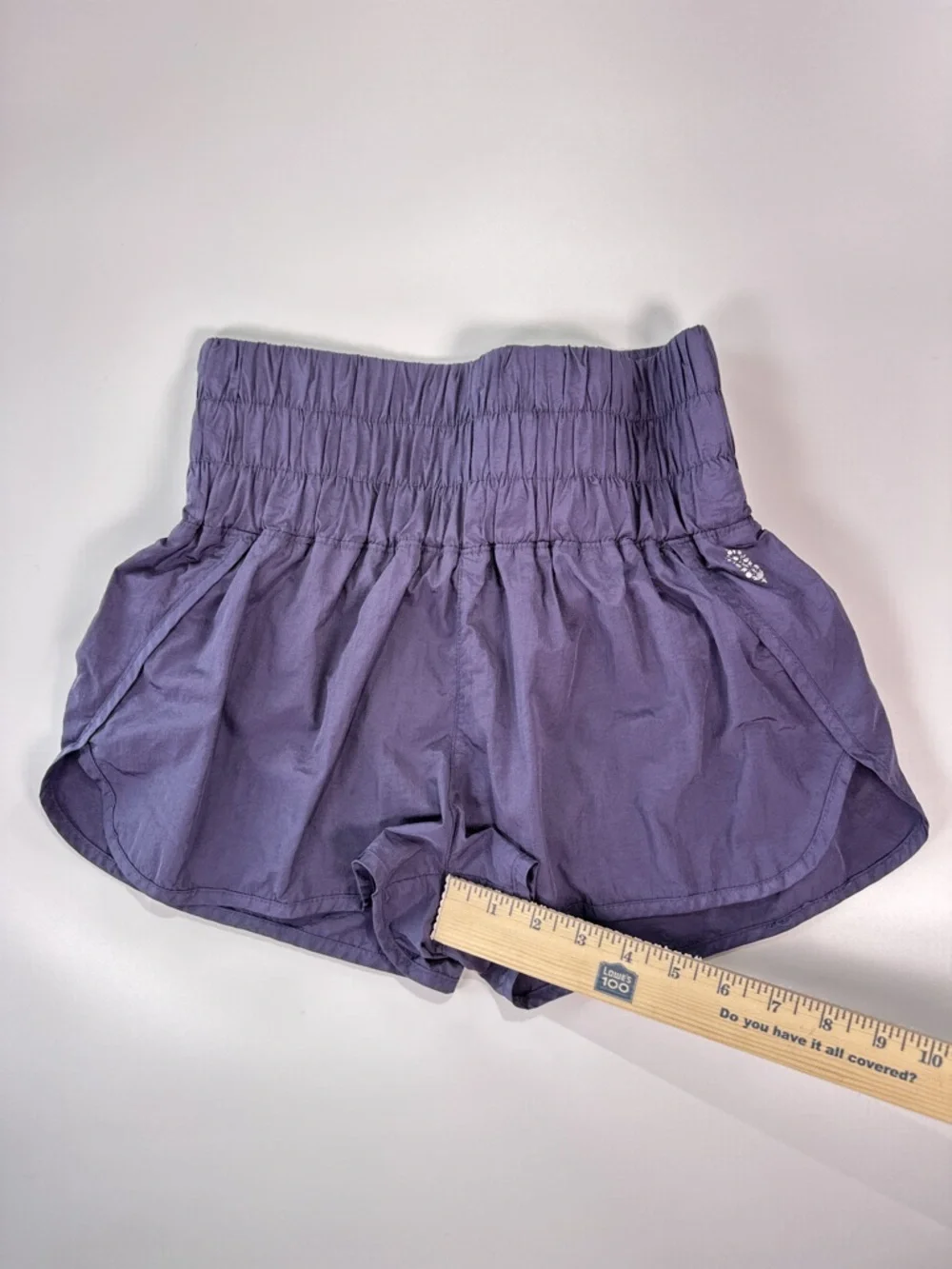 FP Movement by Free People Lavender High-Waist Ruched Athletic Shorts - Picture 8 of 10
